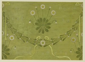 La Margarete wallpaper design by Walter Crane